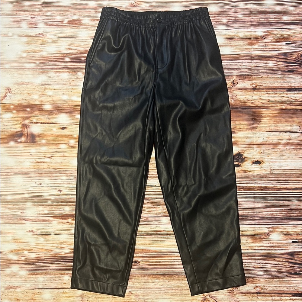 Madewell Vegan Leather Track Trousers